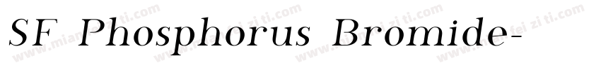SF Phosphorus Bromide字体转换